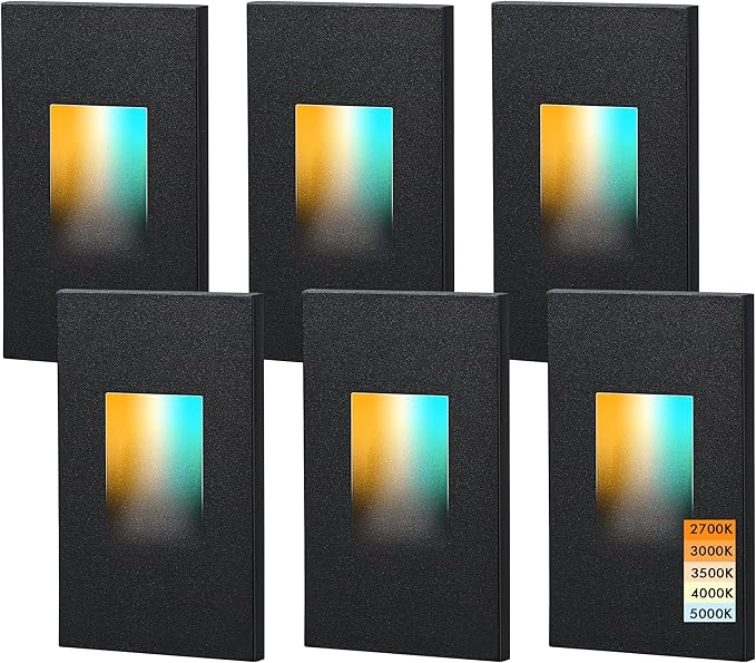 120V Dimmbale 5 Color LED Indoor Outdoor Step Light