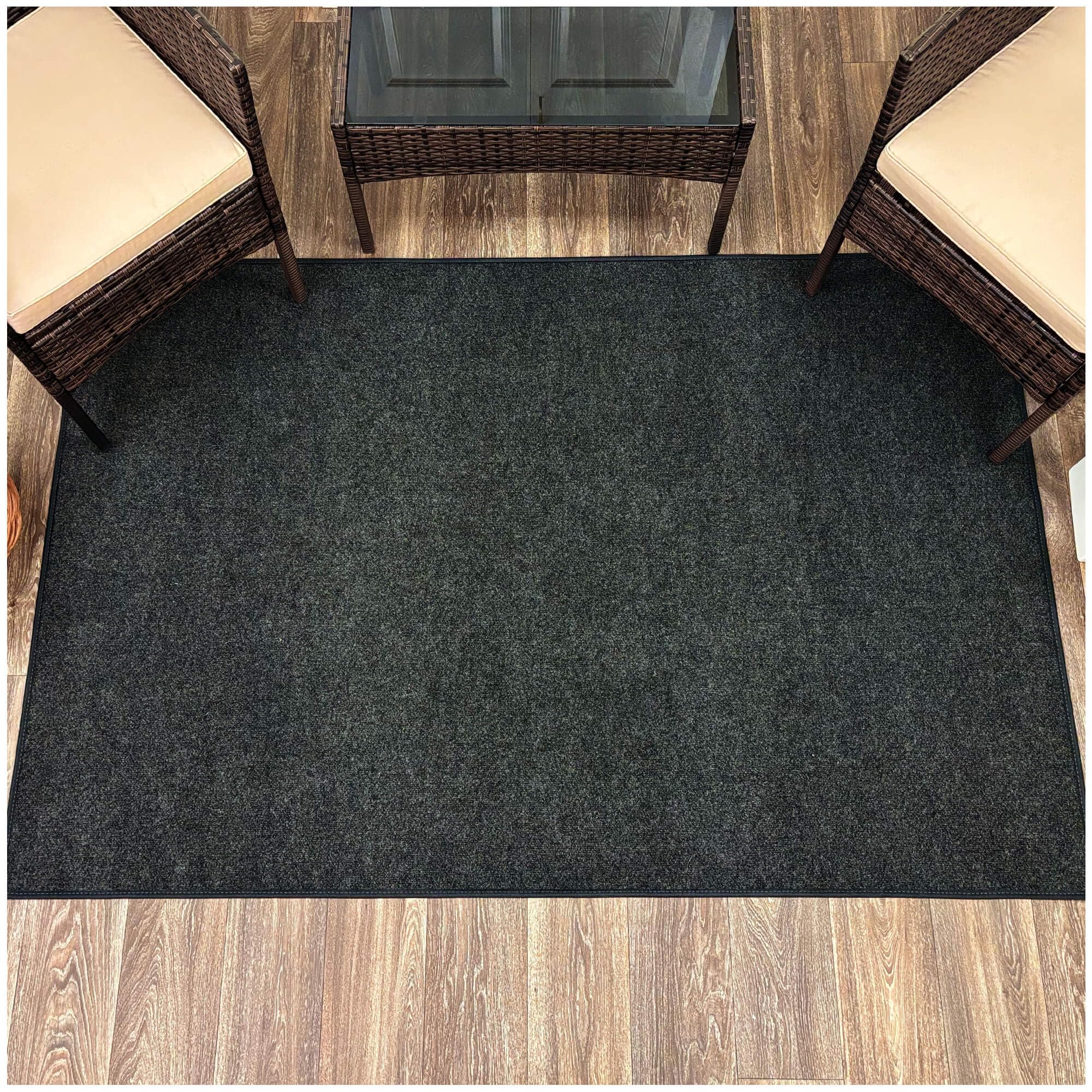 Outdoor Thin Rug for Patios, Decks, Pools, Docks, Boats