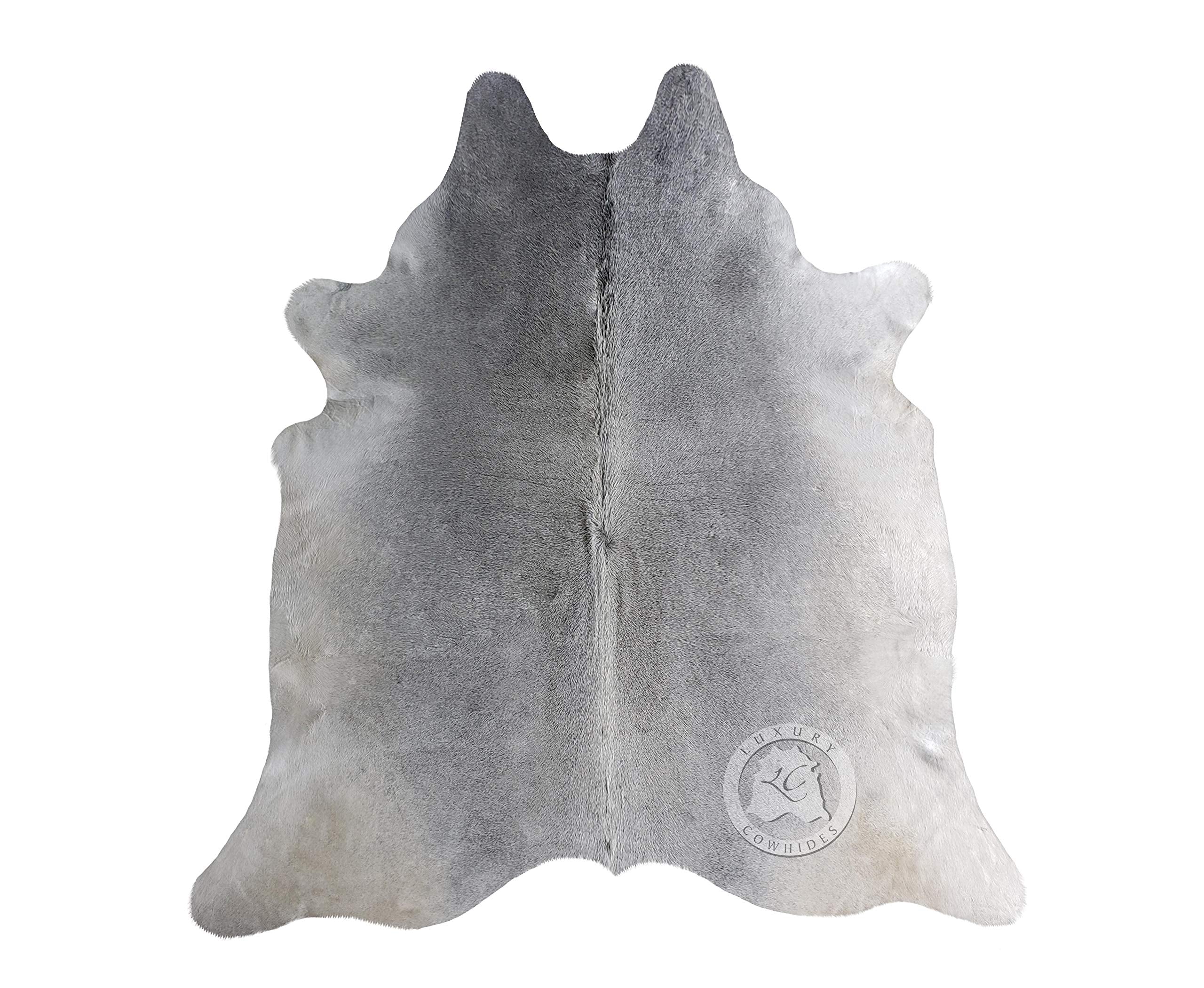 100% Genuine Grey Cowhide Rug - Modern Style Animal Skin Rug & Floor