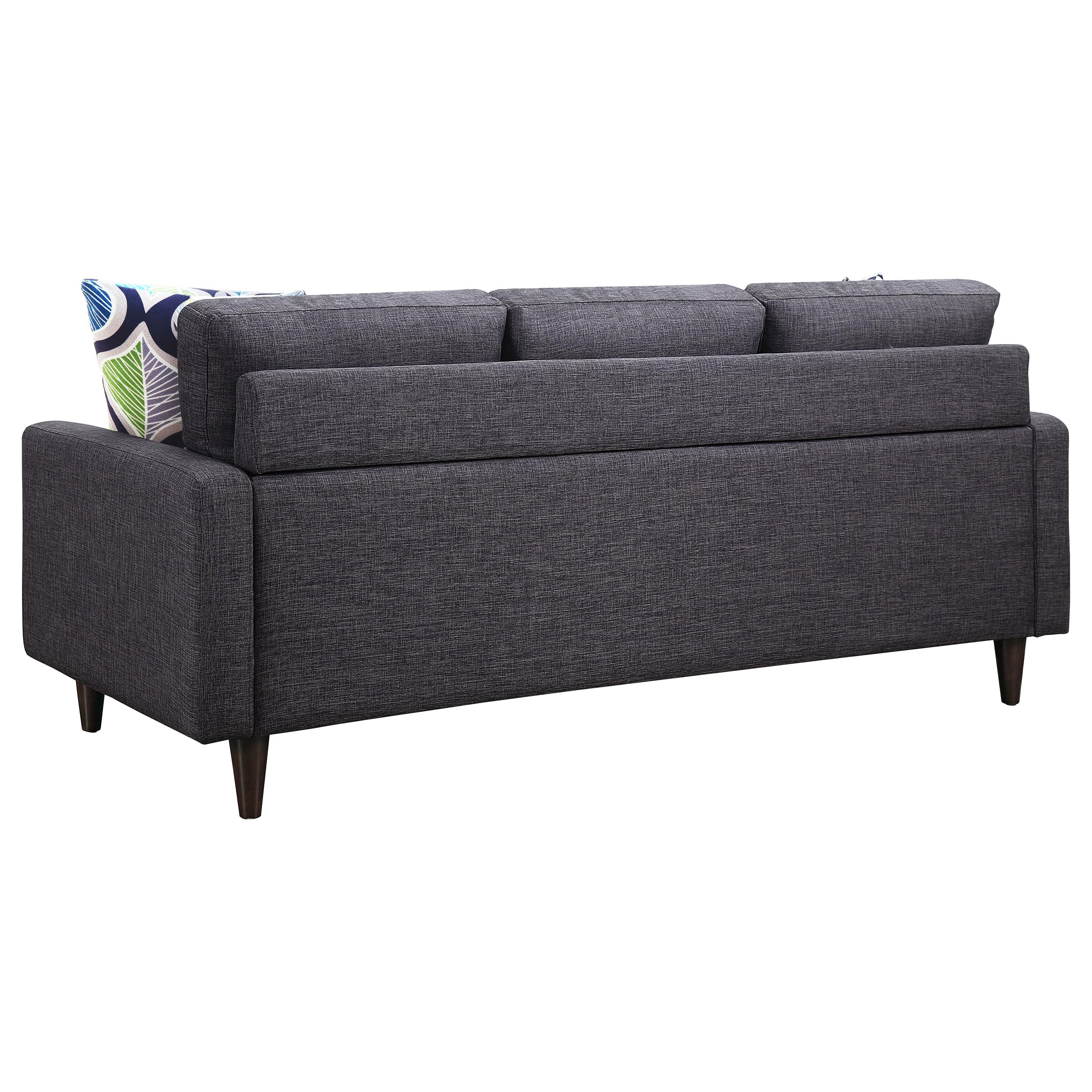 Watsonville - Upholstered Stationary Sofa with Track Arm, Button-Tufted Seat Backs