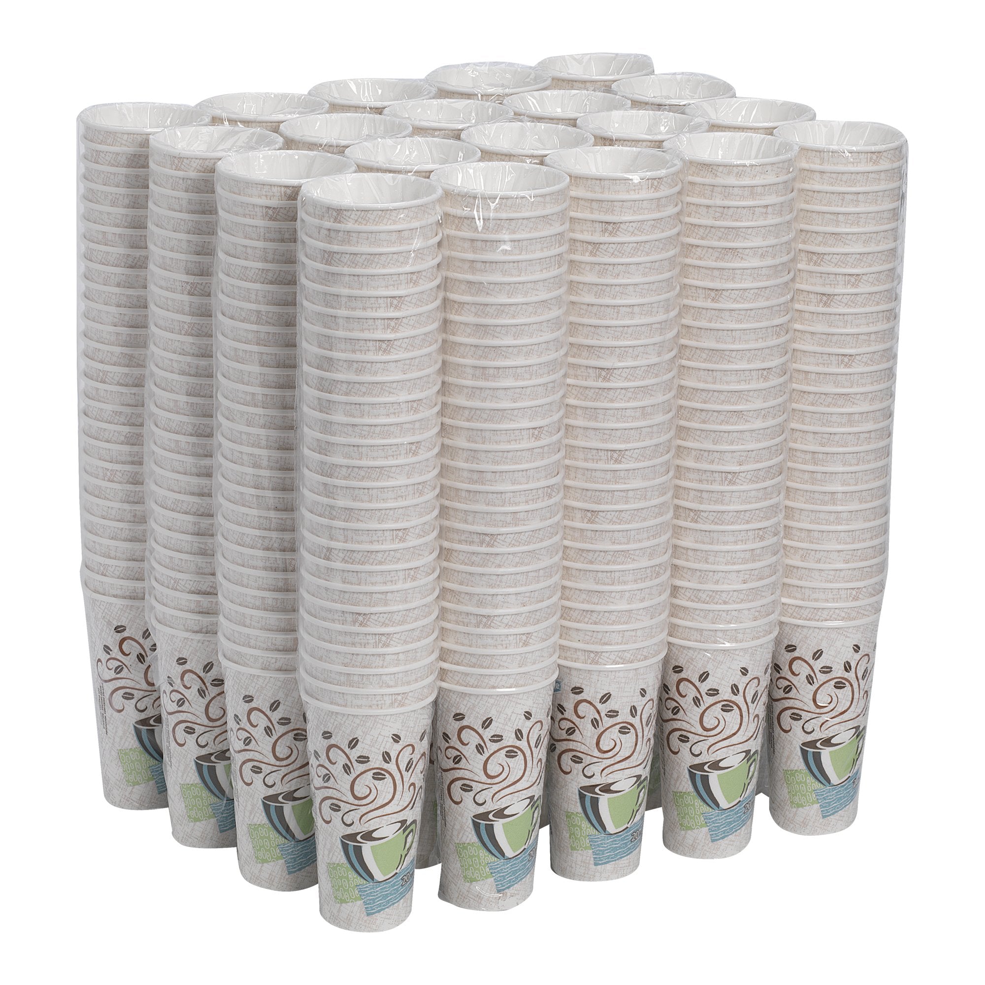 Touch 20 oz Paper Coffee Cups By GP PRO, Coffee Haze Design