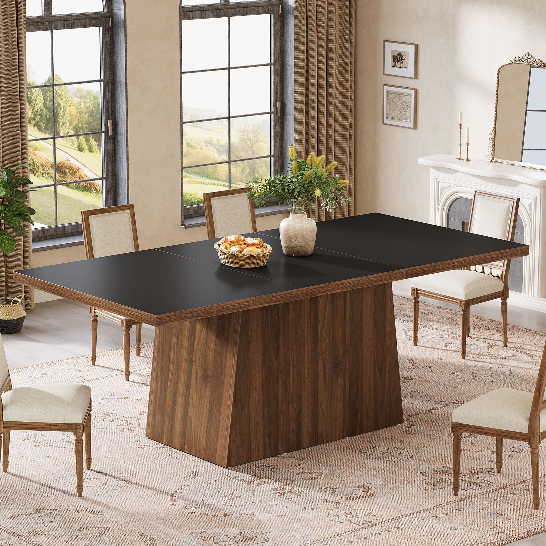 Rectangular Dining Table for 6-8 People