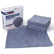 Microfiber Cleaning Cloth Grey - 12 Pcs (12.5"x12.5") - High Performance - 1200 Washes