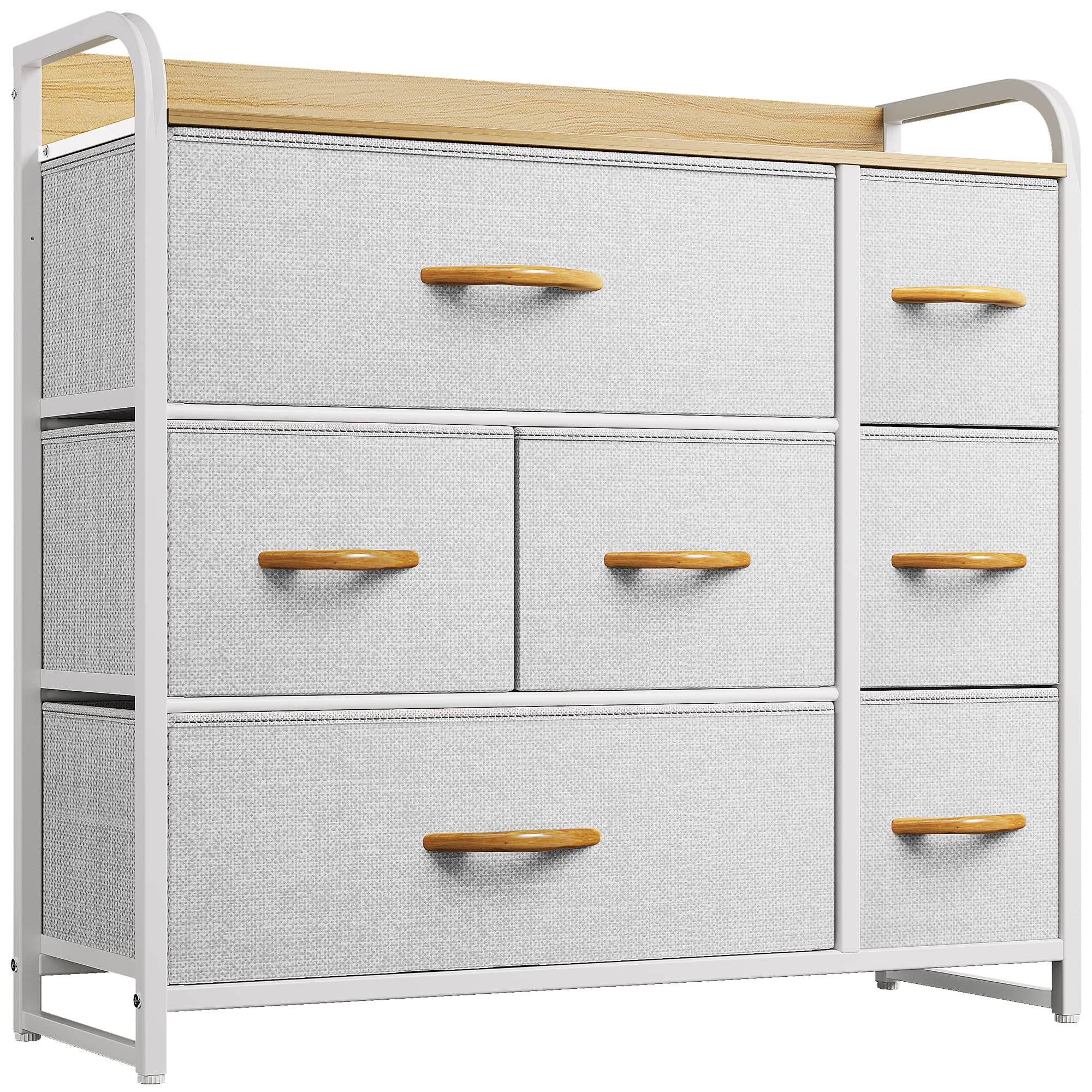 Dresser with 7 Drawers - Fabric Storage Tower, Organizer Unit