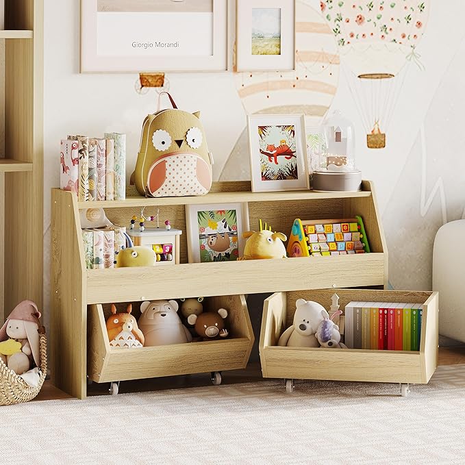 Toy Storage Organizer for Kids, Toy Storage Cabinet with Drawers