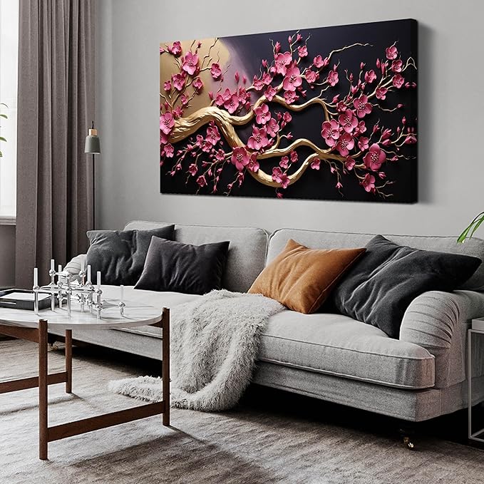 Abstract Wall Art for Bedroom Black Canvas Wall Decor for Living Room Modern Picture