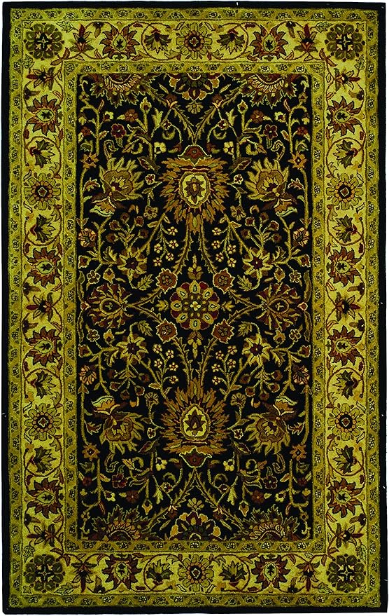 Antiquity Collection Area Rug - 6' x 9', Chocolate & Blue