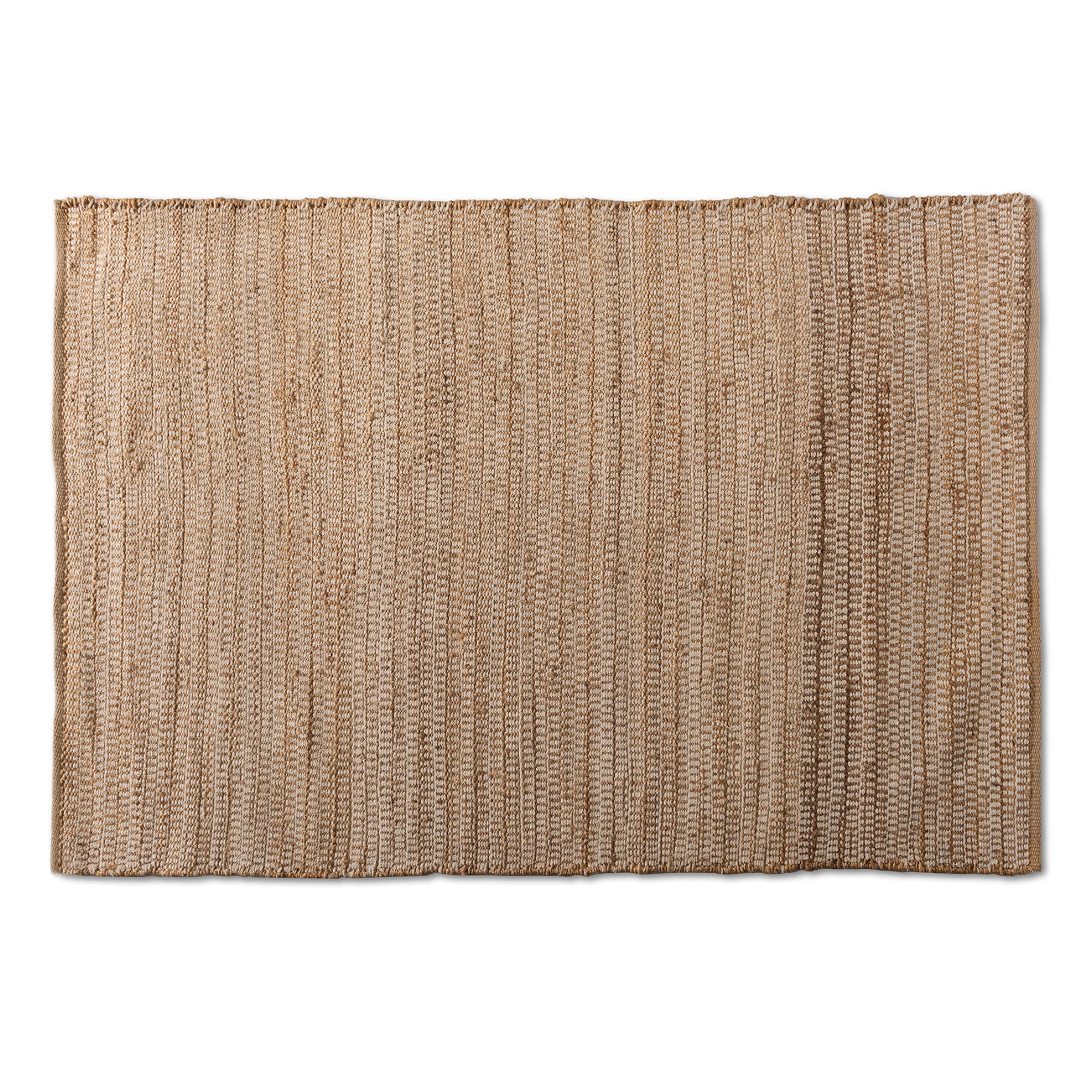 Osage Modern and Contemporary Natural Handwoven Hemp Blend Area Rug