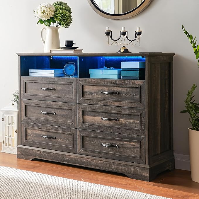 Dressers & Chests of Drawers with LED Light