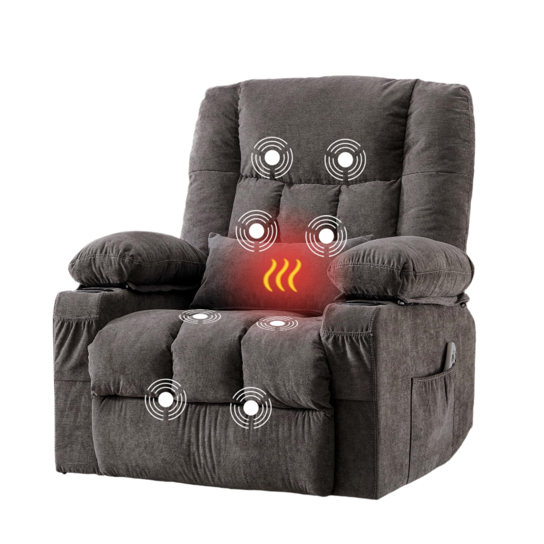 Swivel Recliner Chair, Oversized Rocker Recliner