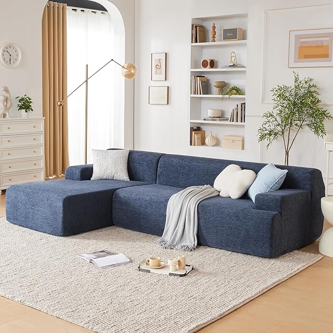 107" Modular Sectional Sofa, Sponge Sofa for Living Room