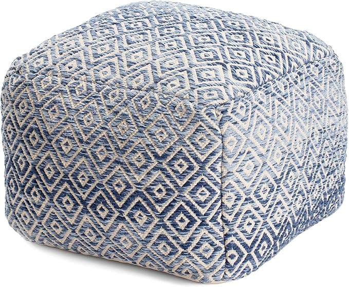 22"x22"x16" Handmade & Handcrafted Ottoman Pouf Comfortable Pouf Ottoman