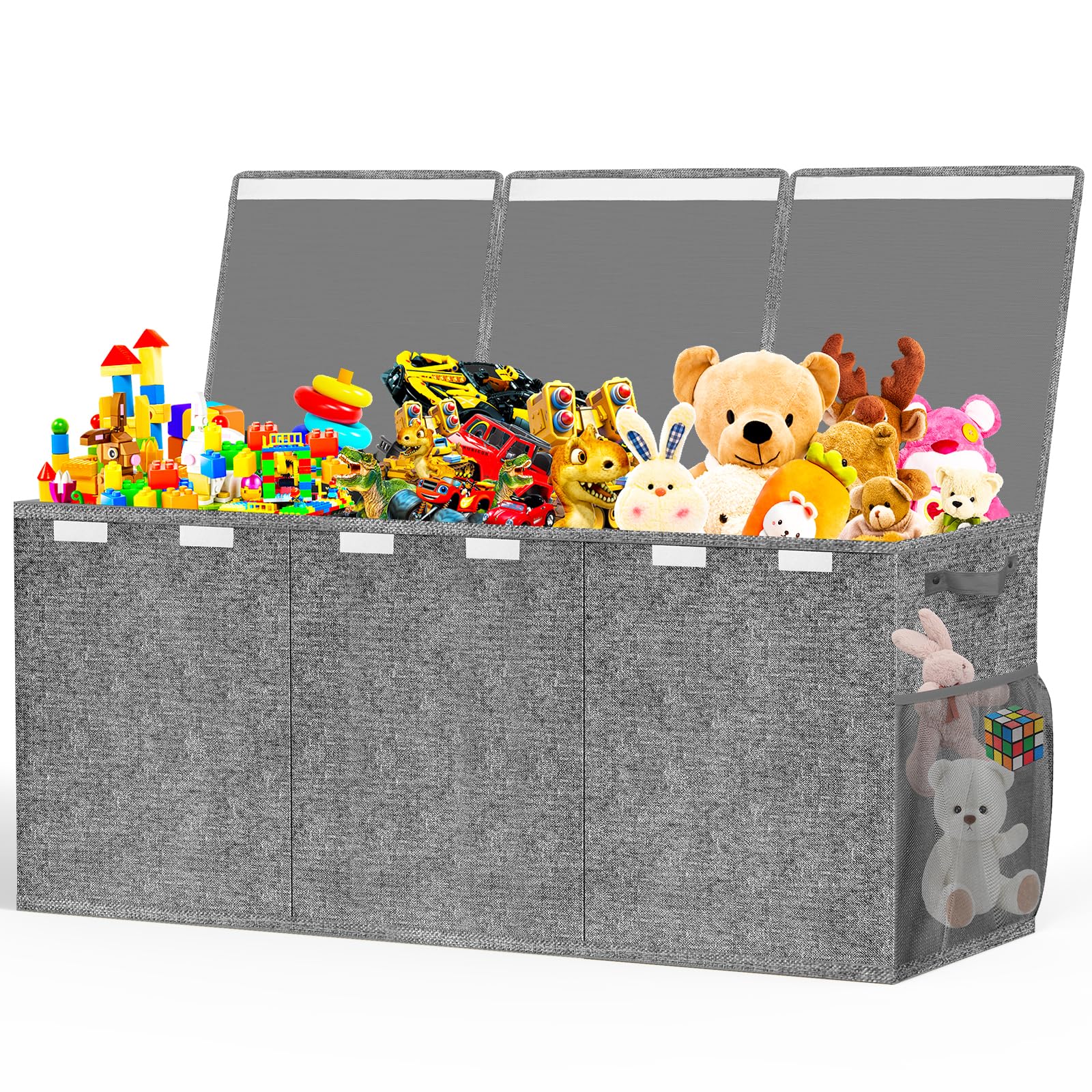 Extra Large Toy Box, Toys Chest for Toddlers with Lids, Collapsible Toy Storage Organizer