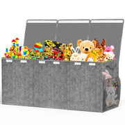 Extra Large Toy Box, Toys Chest for Toddlers with Lids, Collapsible Toy Storage Organizer