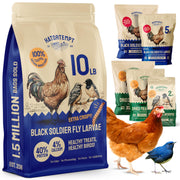10 LB Dried Black Soldier Fly Larvae for Chickens – Non-GMO Bulk Insect Larvae