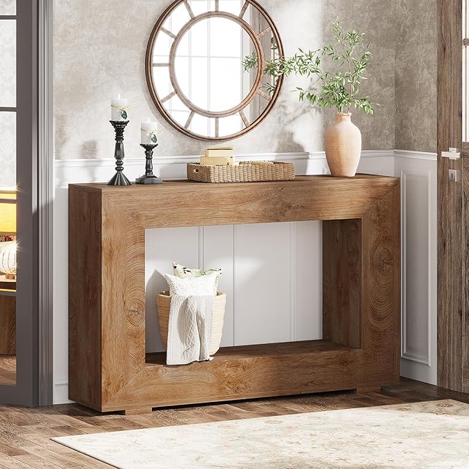 Farmhouse Console Table, 47 Inches Entryway Console Table,living room
