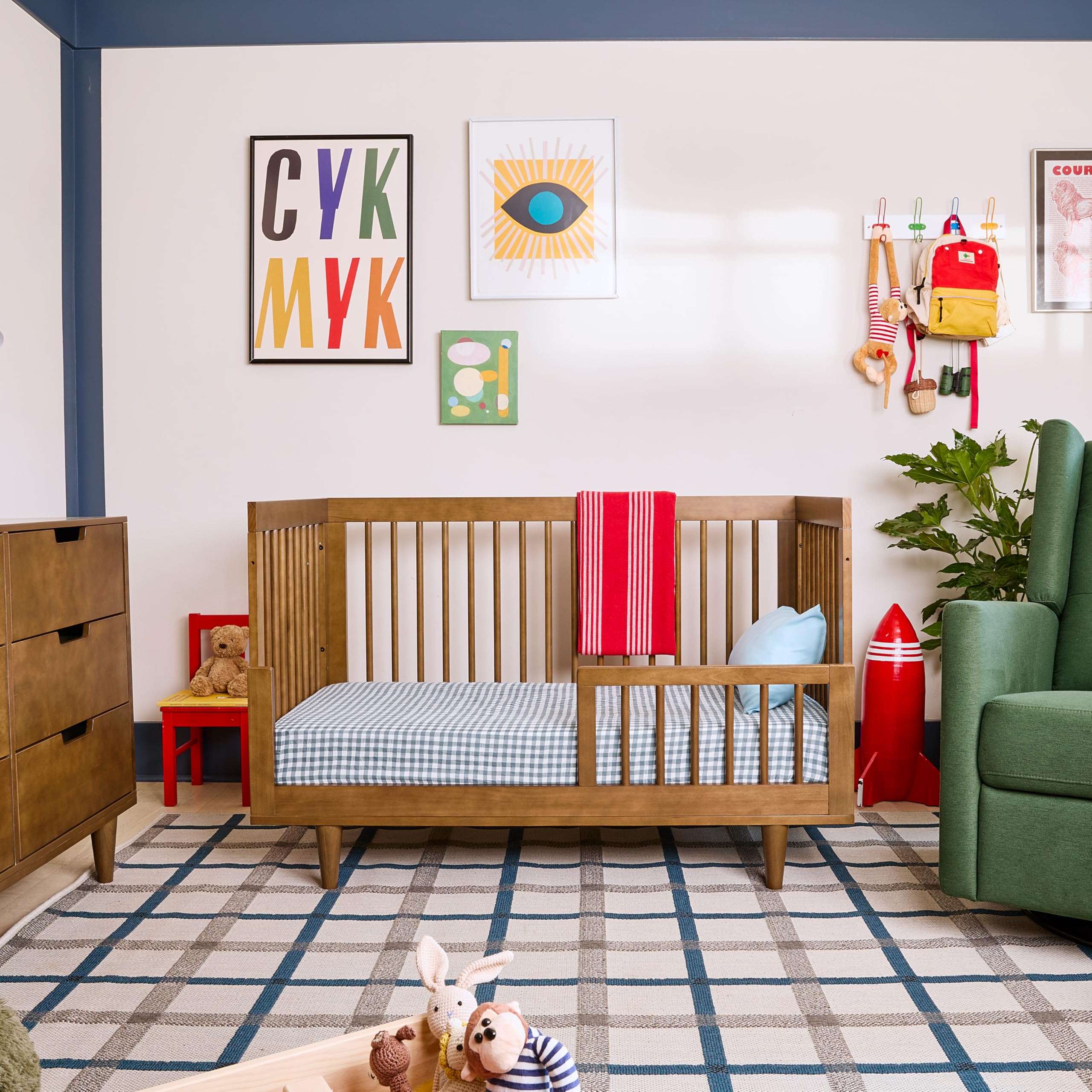 3-in-1 Convertible Crib in Walnut, Greenguard Gold and FSC® Certified