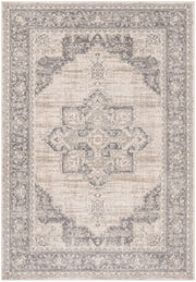Brentwood Collection Area Rug - 5'3" x 7'6", Cream & Grey