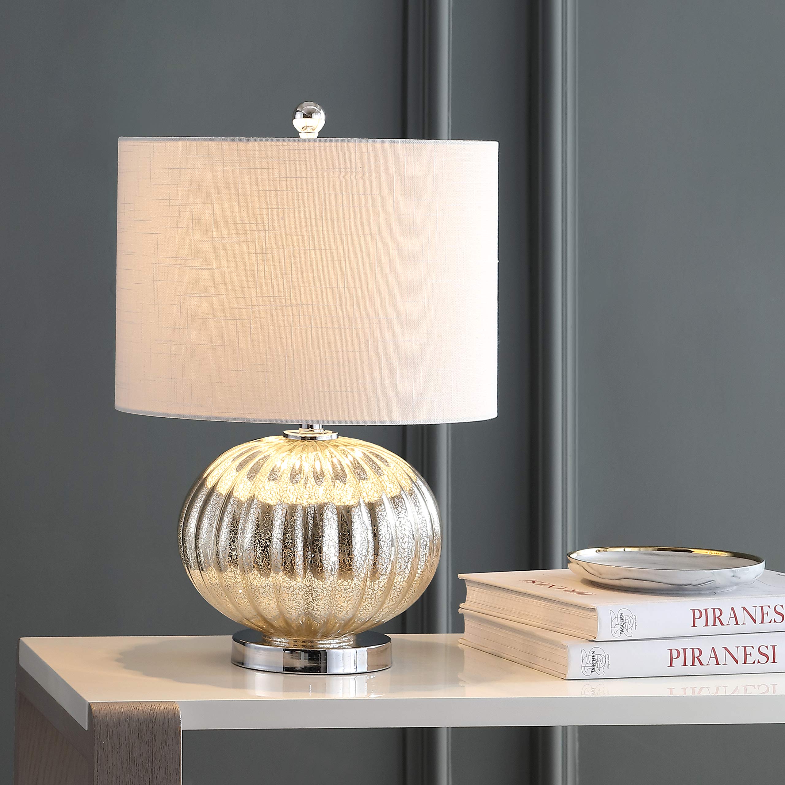 JYL4015A Judith 21" Mercury Glass LED Table Lamp Contemporary Transitional