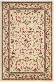Lyndhurst Collection Accent Rug - 3'3" x 5'3", Ivory & Ivory, Oriental Scroll Design