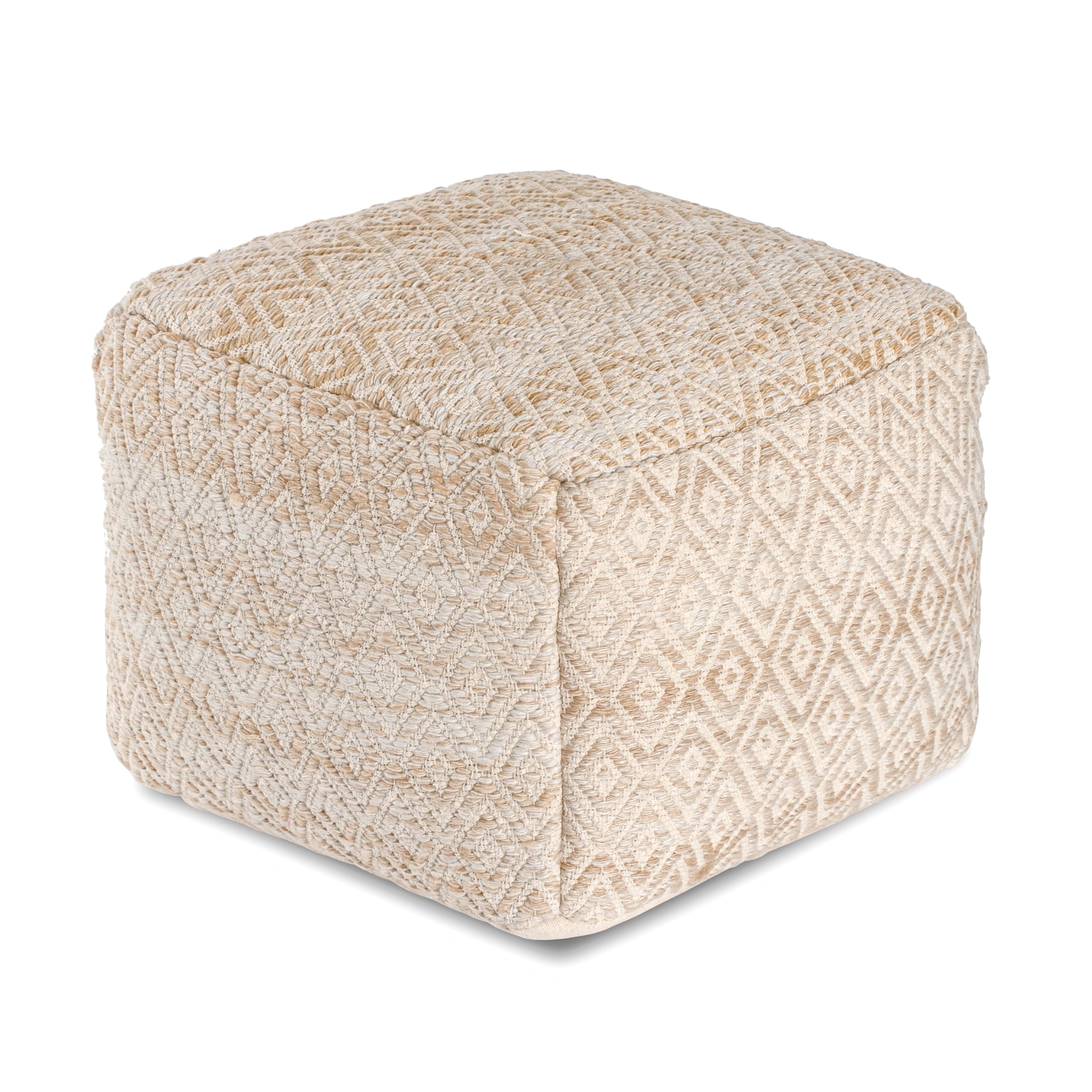 22"x22"x16" Handmade & Handcrafted Ottoman Pouf Comfortable Pouf Ottoman