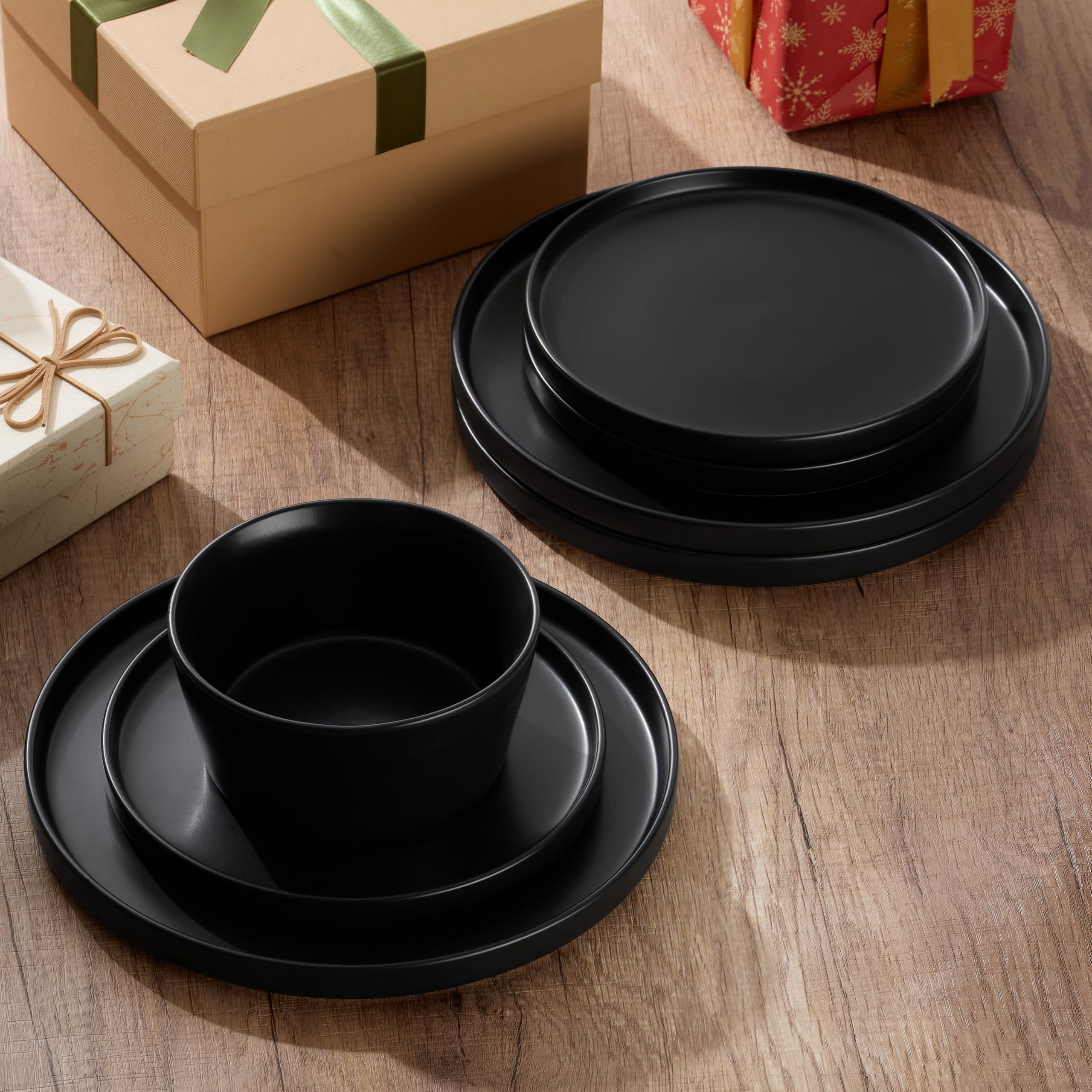 Dinnerware Sets, 16-Piece Stoneware Dinner Plates and Bowls
