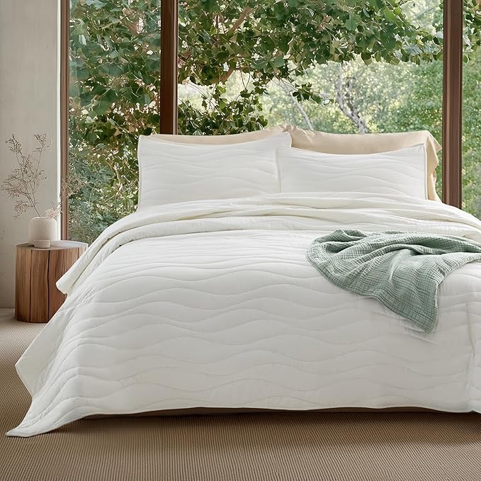 Cooling Quilt Queen Size Summer Quilt - Tencel Lyocell and Cotton Comforter