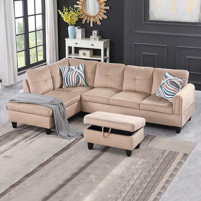 Couches for Living Room L Shaped Couch Upholstered Futon Sofa,living room