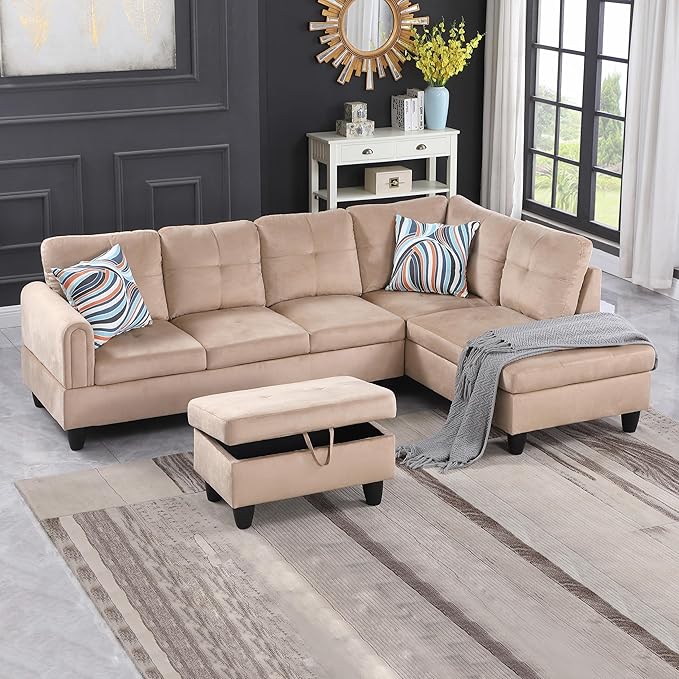 Couches for Living Room L Shaped Couch Upholstered Futon Sofa,living room