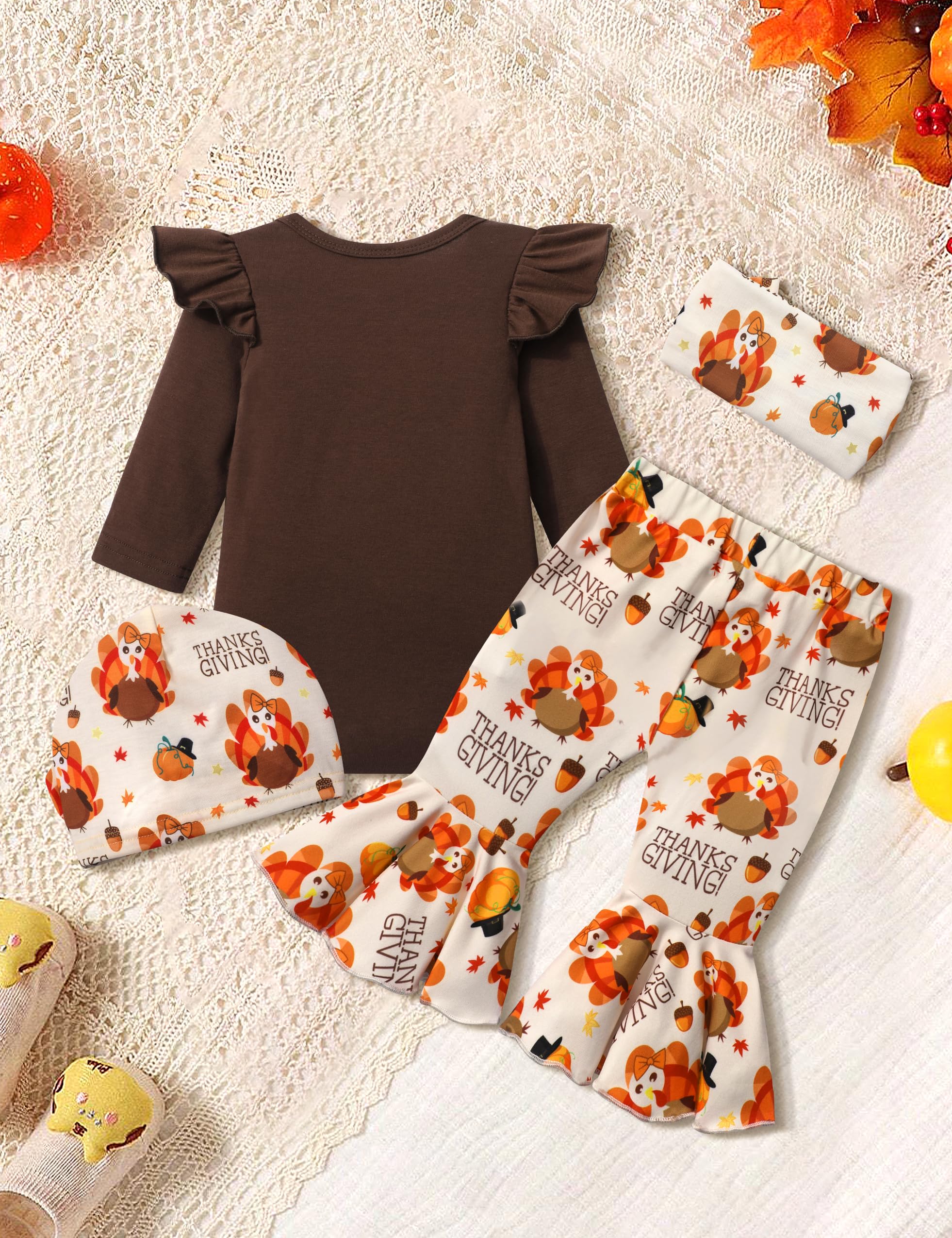 Baby Girl Thanksgiving Outfit Newborn My First Thanksgiving Outfit Long Sleeve