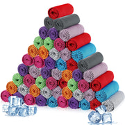 300 Pcs Cooling Towel Bulk 32 x 12 Inch Microfiber Ice Towel Cold Soft Breathable