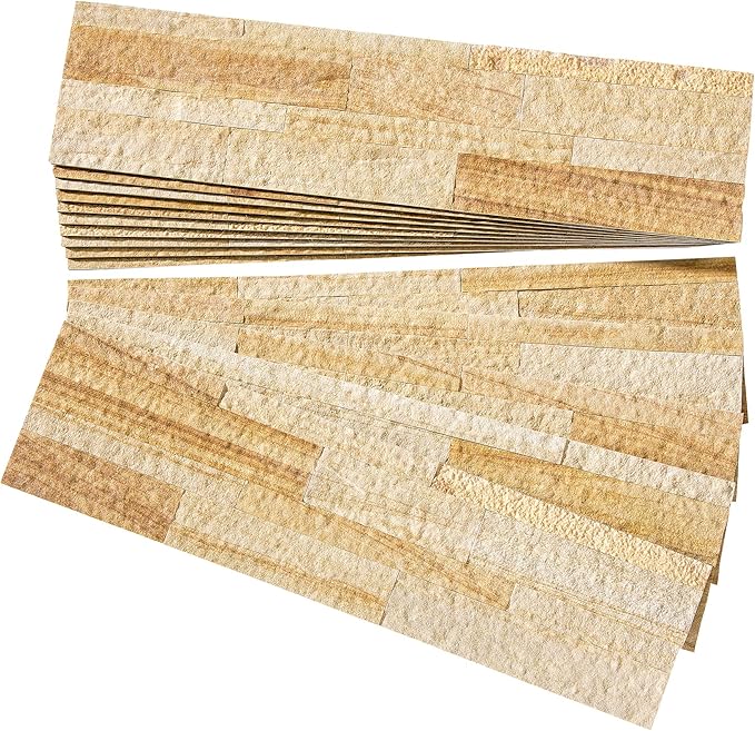 Peel and Stick Stone Overlay Kitchen Backsplash - Weathered Quartz
