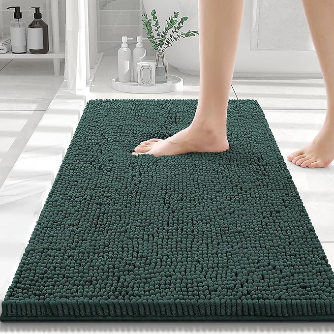 Smiry Luxury Chenille Bath Rug 70''x24'', Extra Soft