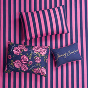 Rose Logo Twin Comforter Set, Navy/Pink – 6-Piece Complete Bed in a Bag