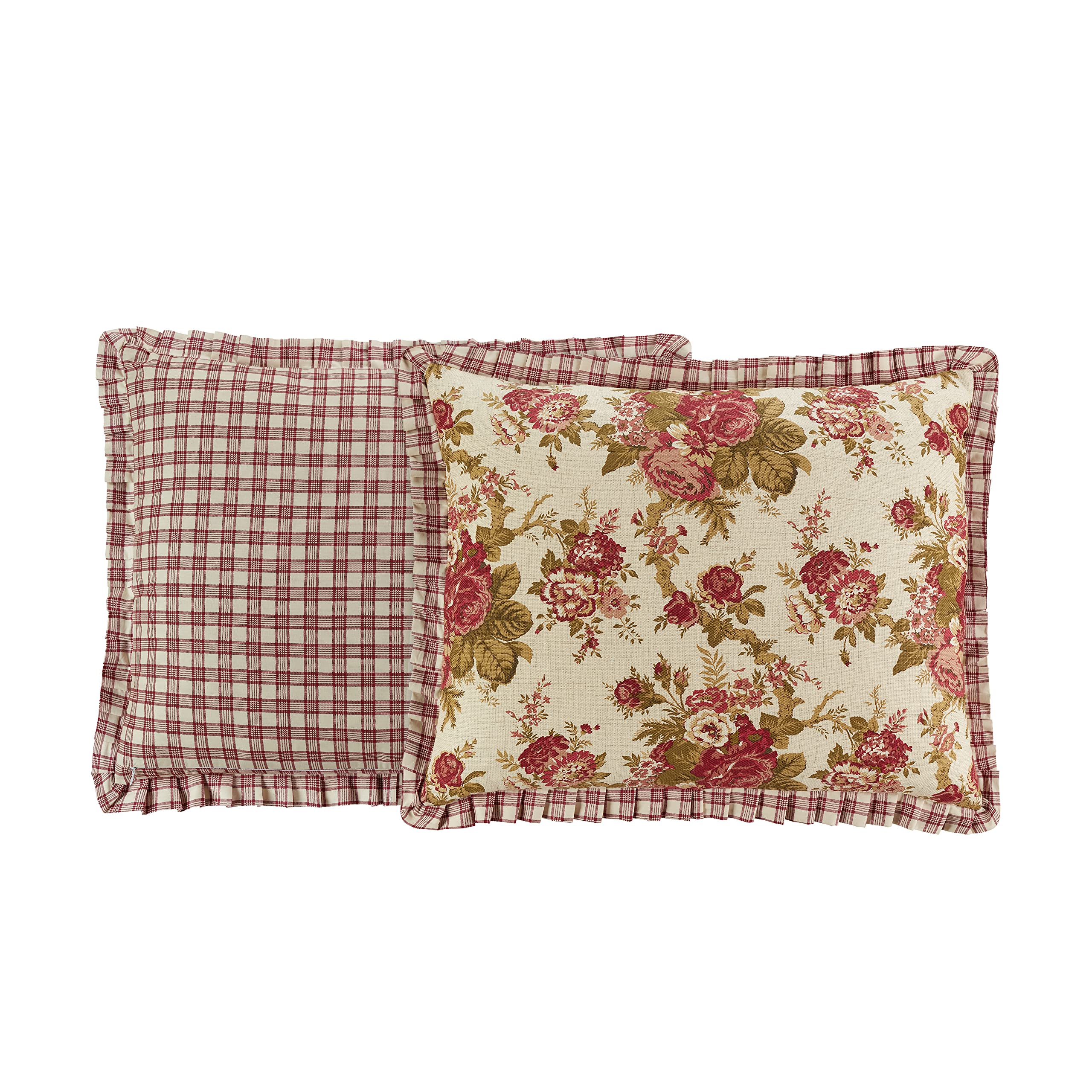 Norfolk Modern Farmhouse Floral 4-Piece Reversible Quilt Bedspread Set