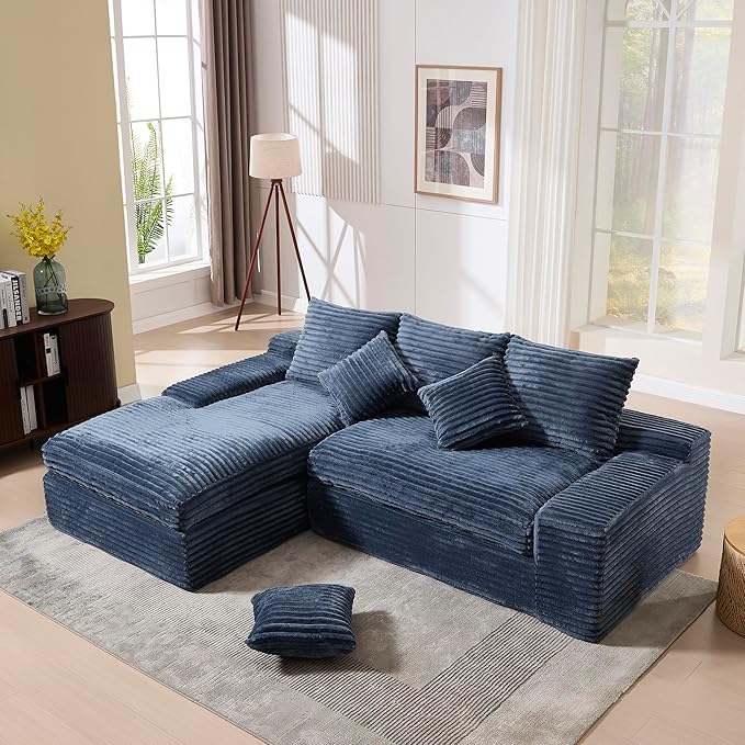 98'' Modular Sectional Sofa, Cloud Sectional Couch with Deep Seat