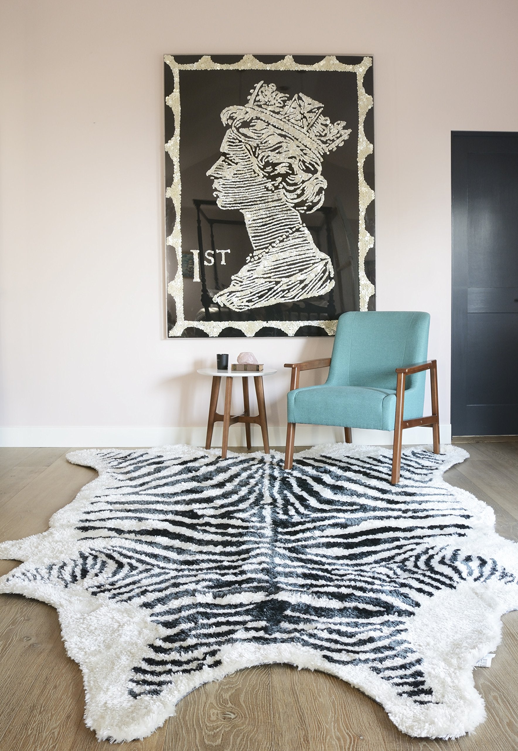 zby Momeni Rugs Kalahari Collection Area Rug, 5'0" x 7'6", Black