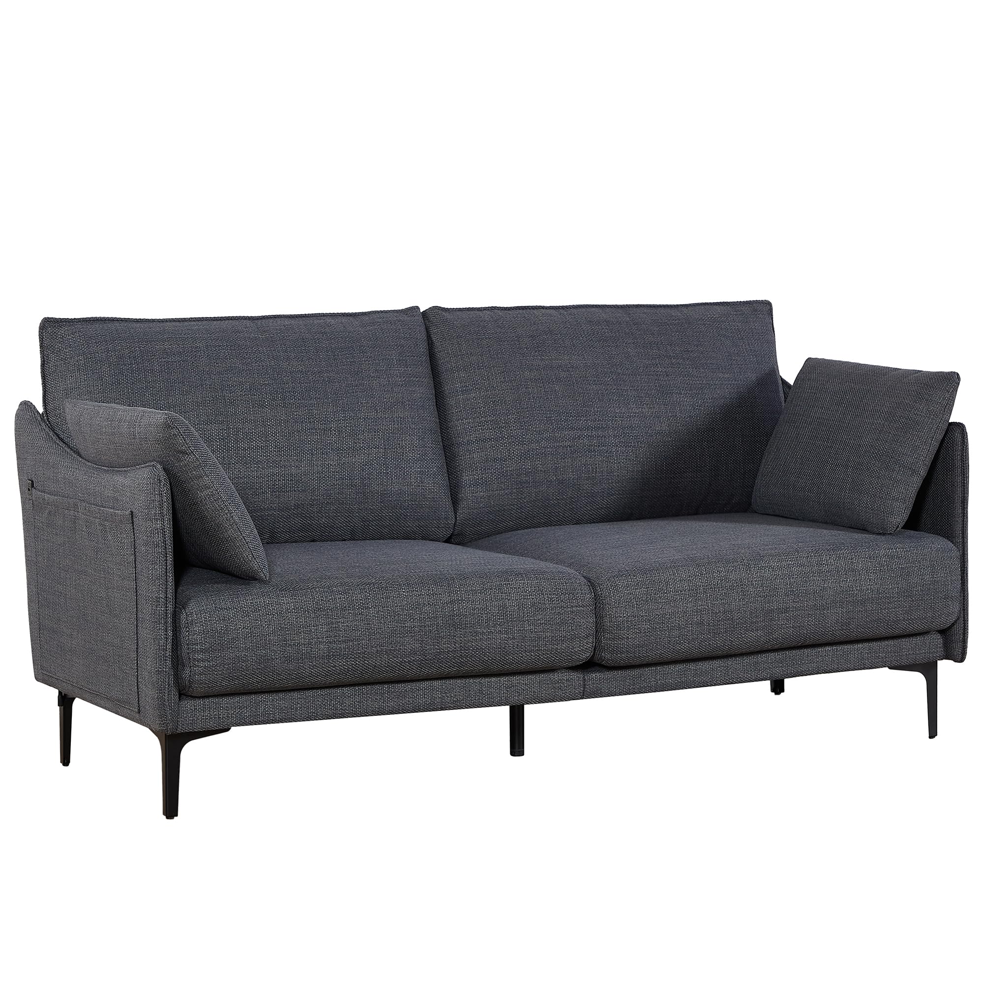 Simple Style Modern 3 Seat Loveseat Couch Sofa