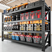 5000LBS Storage Shelves,71" W Garage Shelving Heavy Duty Metal Adjustable Garage