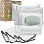 Goods Family King Bundle, Set Includes (2) Eden King Pillows, (2) Toddler Pillows