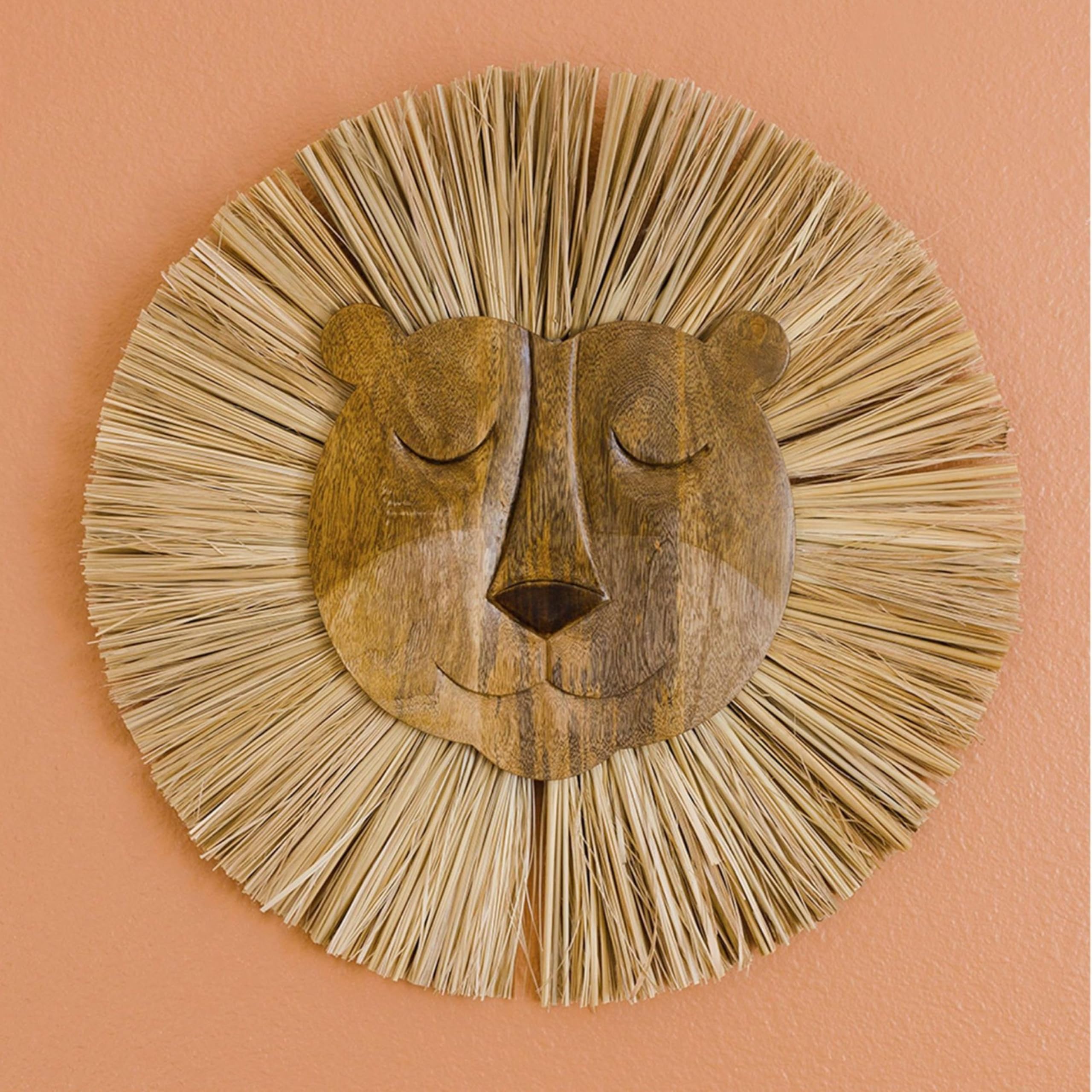 Handmade Wood Animal Safari Wall Art for Nursery Decor, Boho Jungle Theme