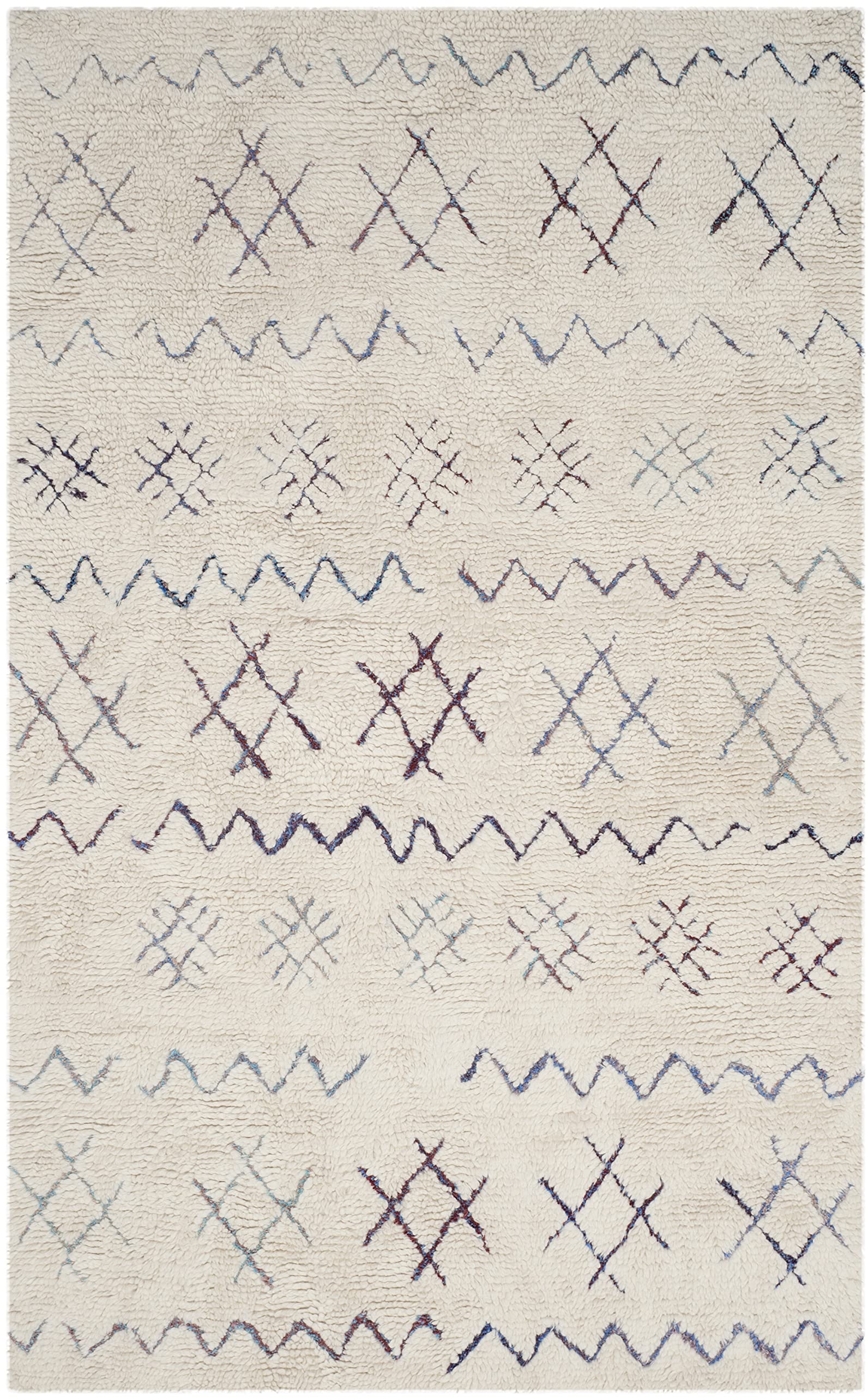 Casablanca Collection Accent Rug - 4' x 6', Ivory & Multi