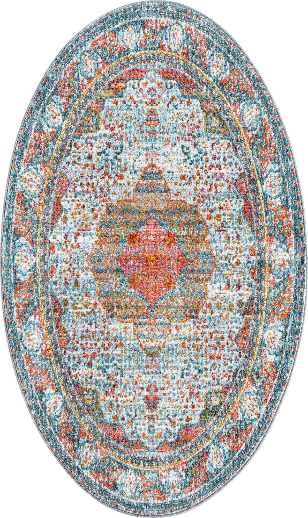 Baracoa Collection Area Rug - Malecon (3' 3" x 5' 3" Oval