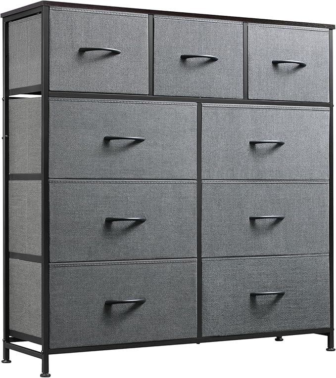 9-Drawer Dresser, Fabric Storage Tower for Bedroom, Hallway, Entryway