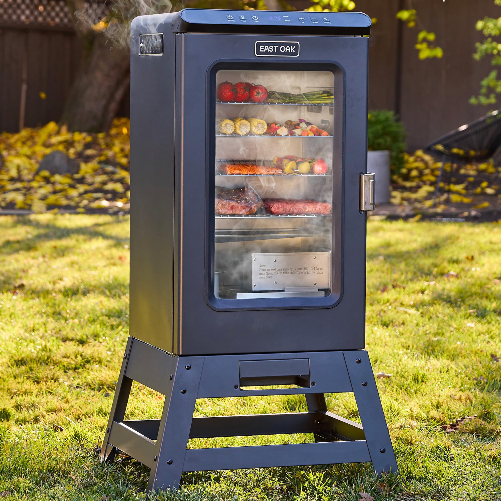 Ridgewood Pro 30" Electric Smoker | Built-in Meat Probe & Elevated Stand