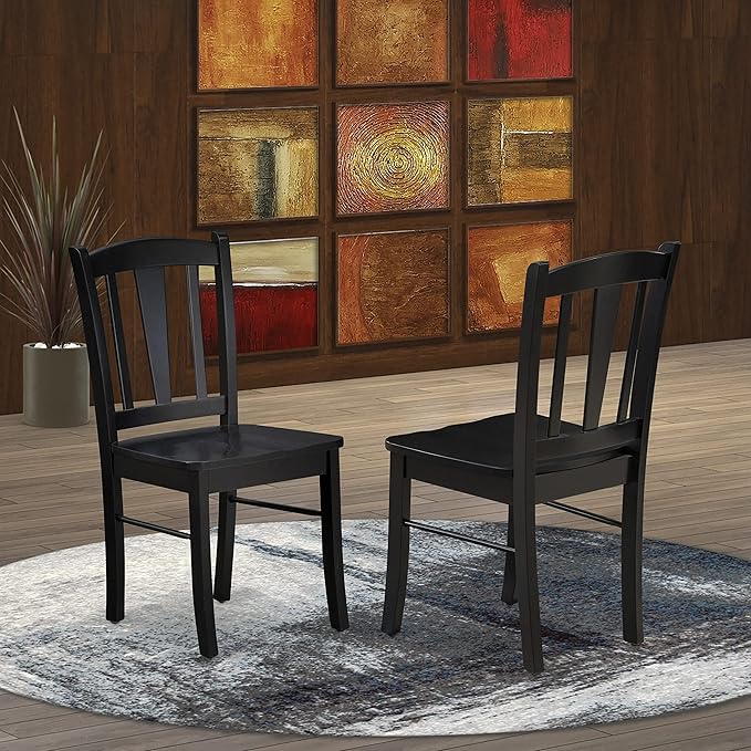 Dublin Dining Chairs - Slat Back Wooden Seat Chairs