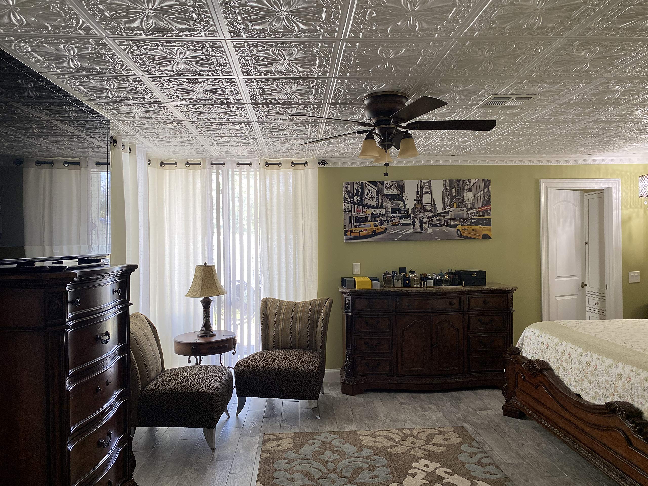 CEILINGS R124 Lucas's Shield Foam Glue-up Ceiling Tile (128 sq. ft./Case)