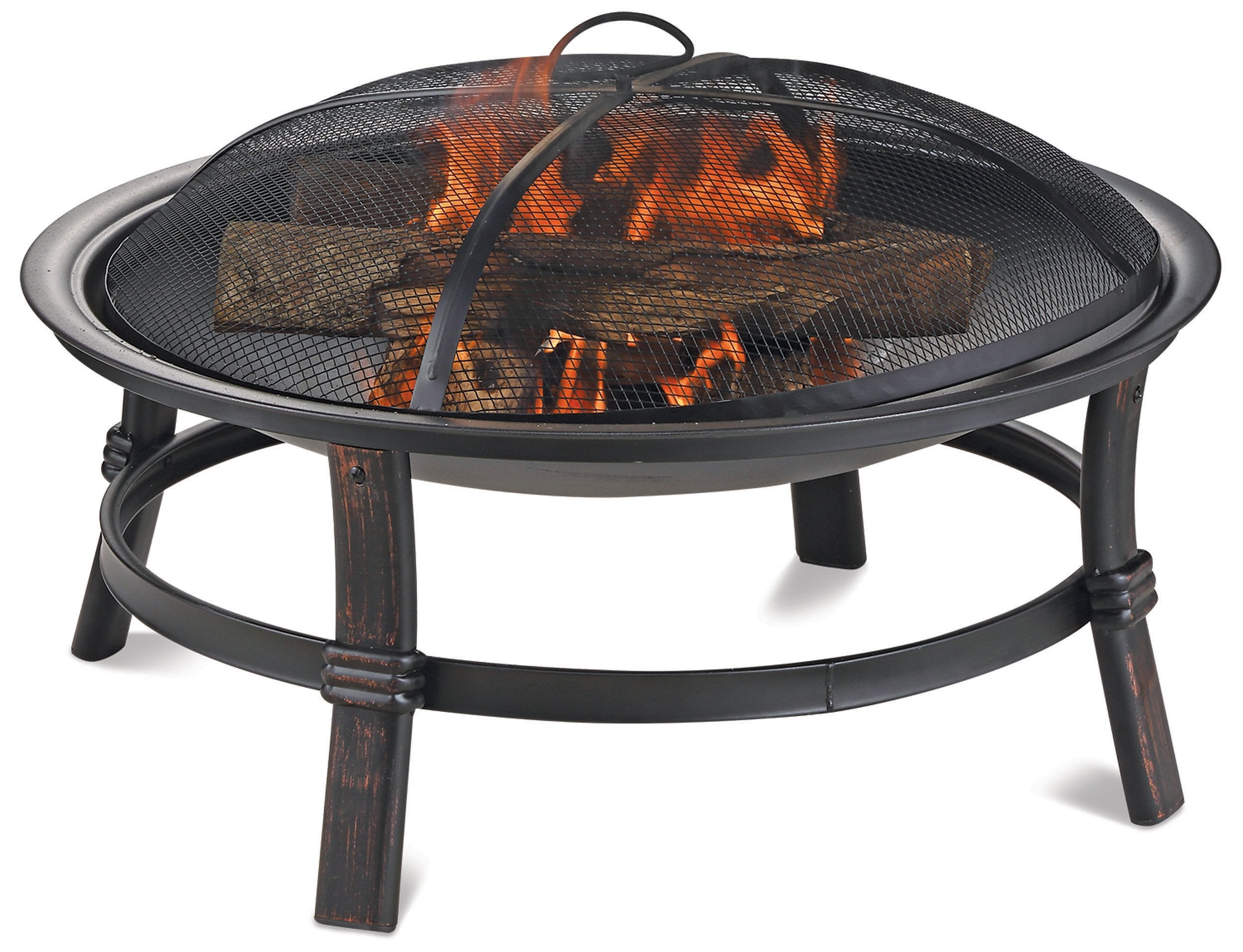 WAD15121MT Brushed Copper Wood Burning Outdoor Firebowl