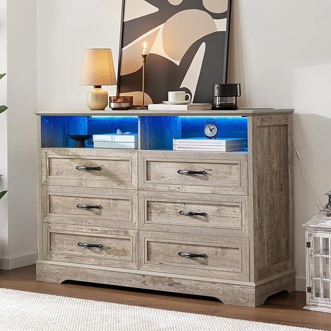 Dressers & Chests of Drawers with LED Light