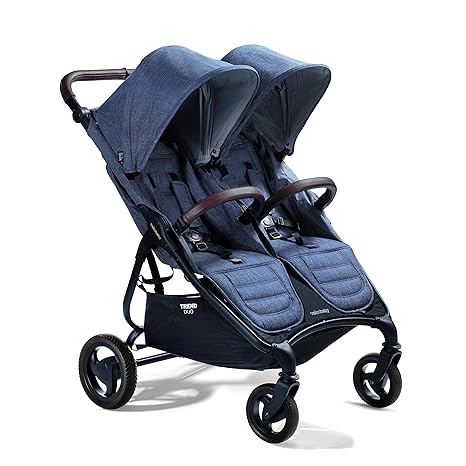 Light Weight Side by Side Double Stroller 2023 (Night Black) - Easy and Compact fold